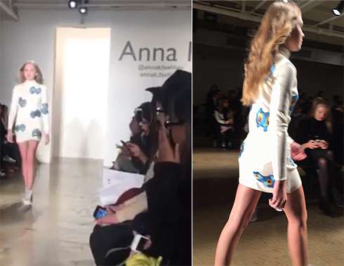 Соня Киперман приняла участие в модном показе дизайнера Анны К.