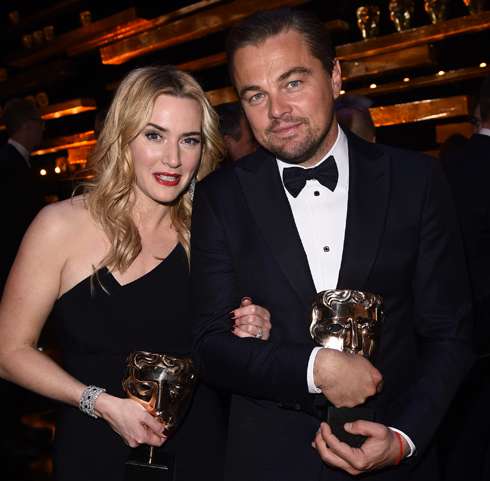 Леонардо Ди Каприо и Кейт Уинслет на премии BAFTA