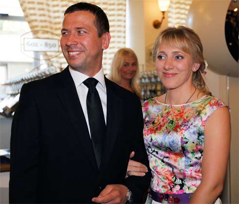 Андрей Мерзликин с женой Анной