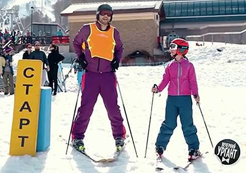 Иван Ургант со средней дочерью Ниной