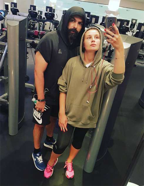 Певица с мужем перешли на спортивный режим Певица с мужем перешли на спортивный режим