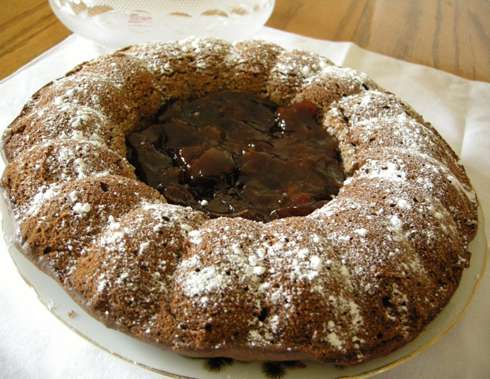 Орехово-шоколадный торт