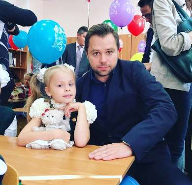 Виталий Гогунский с дочкой