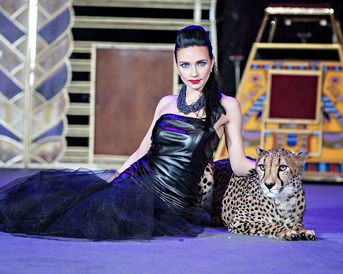 Дарья Костюк - единственная в мире дрессировщица, работающая с группой гепардов