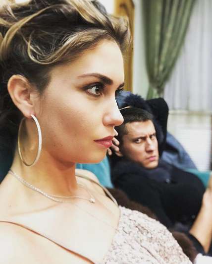 Павел Прилучный и Агата Муцениеце