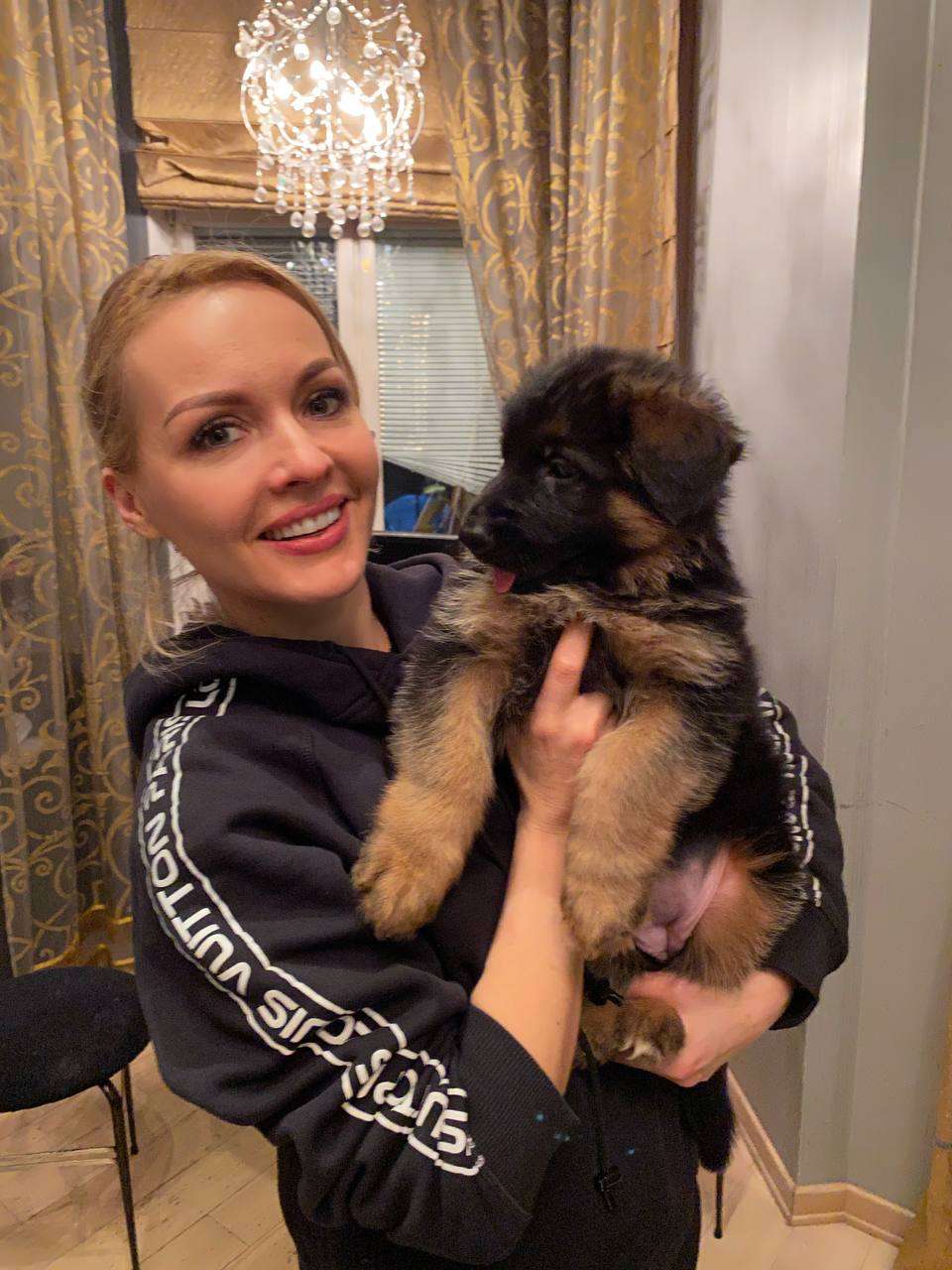 Ирина Сашина с новым членом семьи