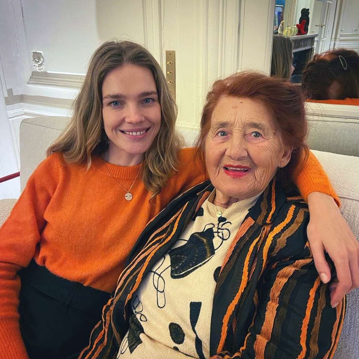 Наталья Водянова со своей бабушкой
