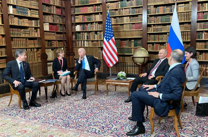 Переговоры президента России Владимира Путина и президента США Джозефа Байдена в Женеве