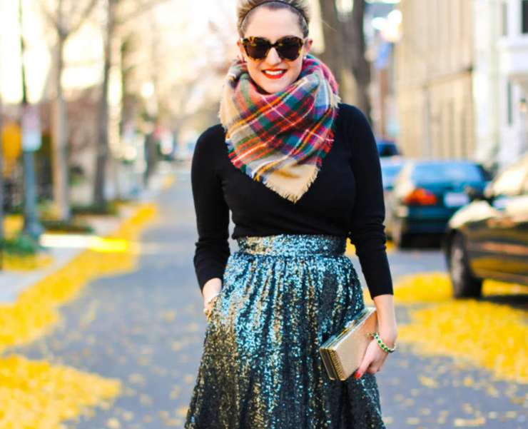 В пир и в мир: блестки и пайетки в кэжуал-образах, как не скатиться в вульгарность