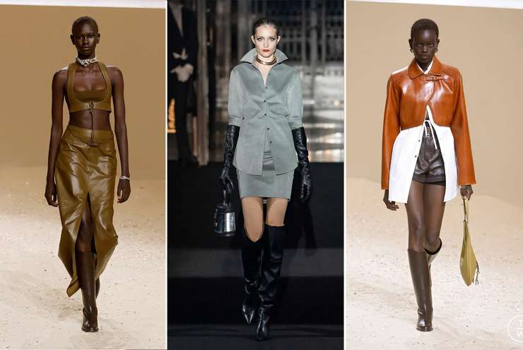 Высокие сапоги с юбками и платьями: как носить, чтобы ноги казались длиннее