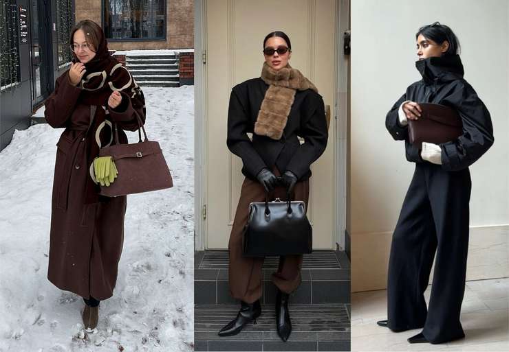 Сумки и зима: какие модели дружат с пуховиком и дубленкой