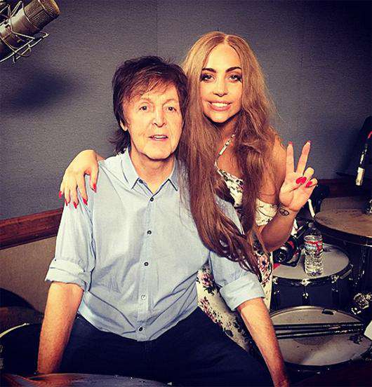 Пол Маккартни и Леди Гага. Фото: Instagram.com/ladygaga.