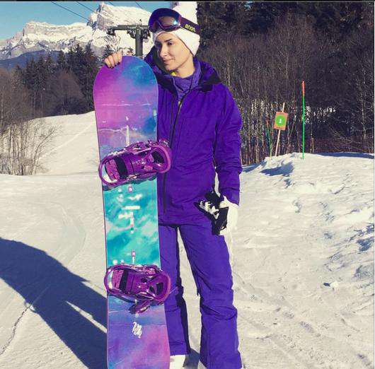 Тина Канделаки решила освоить сноуборд. Фото: социальные сети
