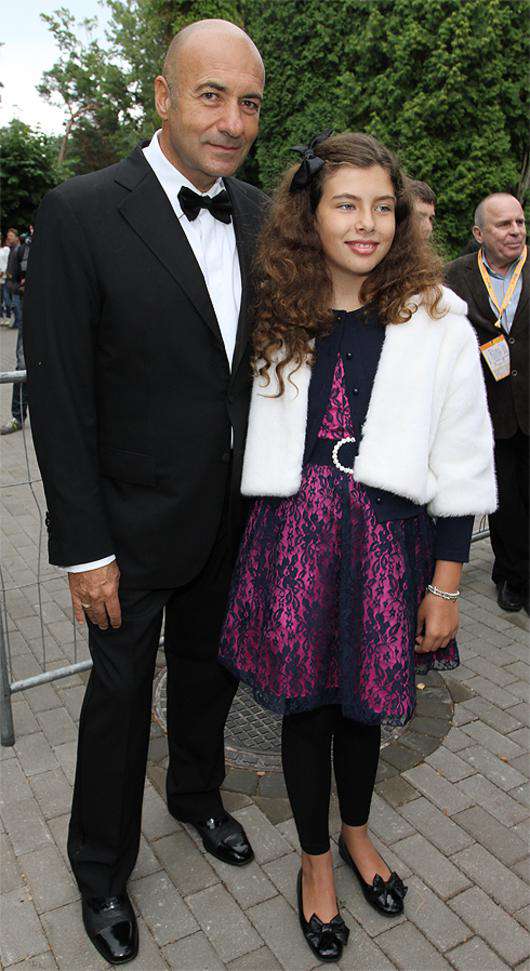 Игорь Крутой с дочерью.