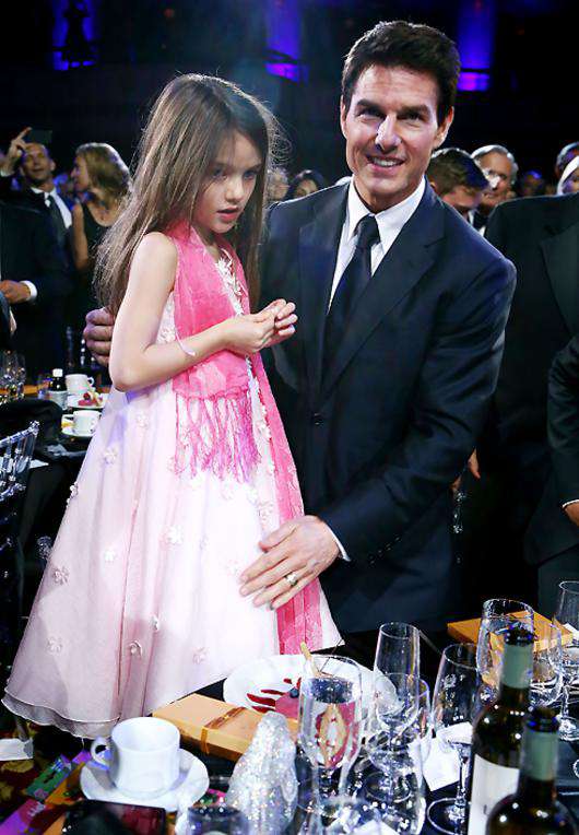 Том Круз с дочерью Сури. Фото: Rex Features/Fotodom.ru.