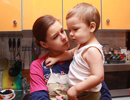 Катерина Шпица с сыном Германом. Фото: Красильникова Наталия/PhotoXPress.ru.