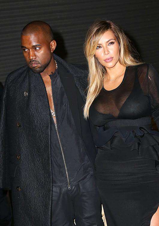 Ким Кардашьян и Канье Уэст. Фото: Rex Features/Fotodom.ru.