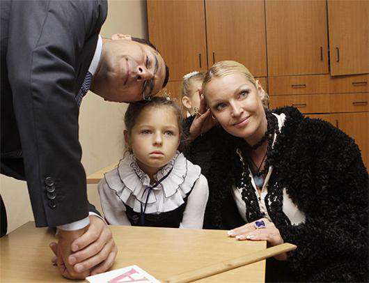 Анастасия Волочкова, Игорь Вдовин и их дочь Ариадна.