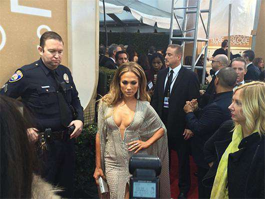 Дженнифер Лопес на церемонии наград «Золотой глобус». Фото: Instagram.com.