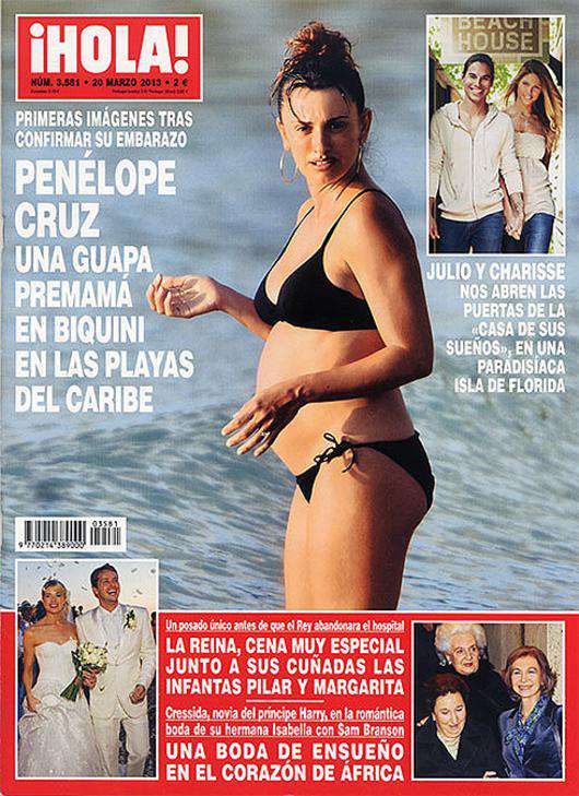 Пенелопа Крус на обложке испанского журнала Hola. Фото: hola.com.