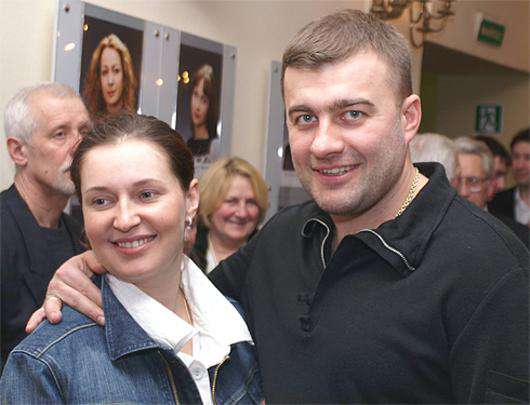 Михаил Пореченков с женой.