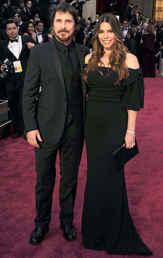 Кристиан Бэйл с женой. Фото: Rex Features/Fotodom.ru.