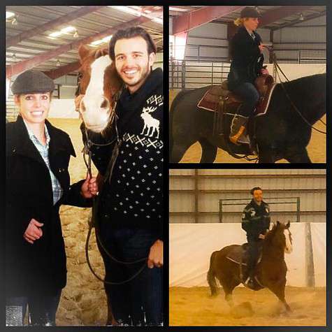 «Лошади в день рождения моему мальчику», – подписала выложенный в Твиттере снимок Спирс. Фото: социальные сети