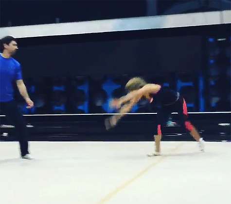Кристина Асмус получила травму во время репетиции нового шоу. Фото: Instagram.com/asmuskristina.