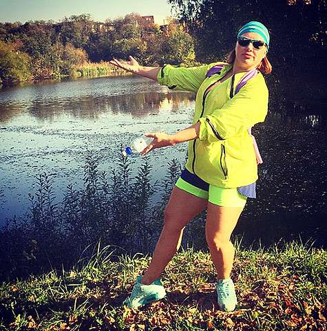В хорошую погоду Ева Польна старалась заниматься спортом на улице. Фото: Instagram.com/polnaeva_official.