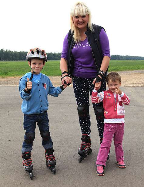Маргарита Суханкина с детьми. Фото: Лилия Шарловская.