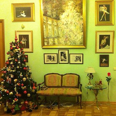 Анастасия Волочкова показала новогоднюю елку своей мамы. Фото: Instagram.com.