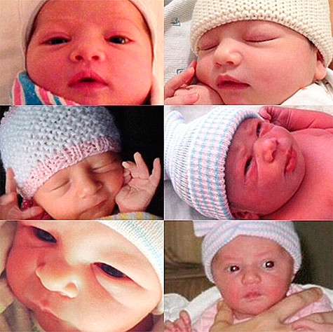 На одном из этих снимков запечатлена новорожденная дочь Милы Кунис и Эштона Катчера. Фото: Facebook.com/Ashton.