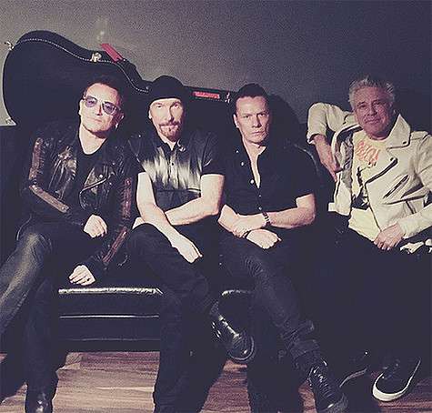 Группа U2. Эдж - второй слева. Фото: Instagram.com/u2.