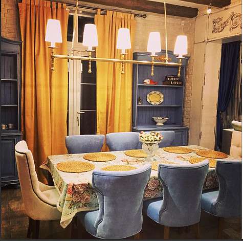 Так выглядит столовая в новом доме Преснякова и Подольской. Фото: социальные сети Так выглядит столовая в новом доме Преснякова и Подольской. Фото: социальные сети