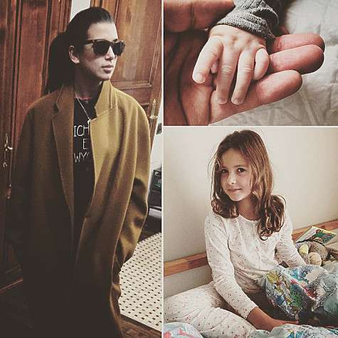 Три дочери телеведущего: 15-летняя Эрика, 7-летняя Нина и новорожденная Валерия. Фото: Instagram.com/urgantcom.