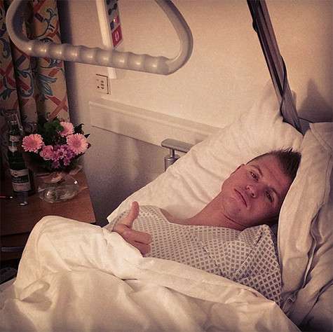 Дмитрий Тарасов после операции. Фото: Instagram.com.