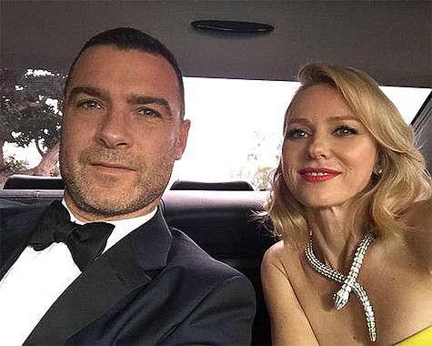 Лив Шрайбер и Наоми Уоттс едут на церемонию наград «Золотой глобус». Фото: Instagram.com. Лив Шрайбер и Наоми Уоттс едут на церемонию наград «Золотой глобус». Фото: Instagram.com.