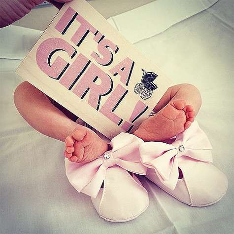 Первое фото новорожденной дочери Елены Перминовой. Фото: Instagram.com.