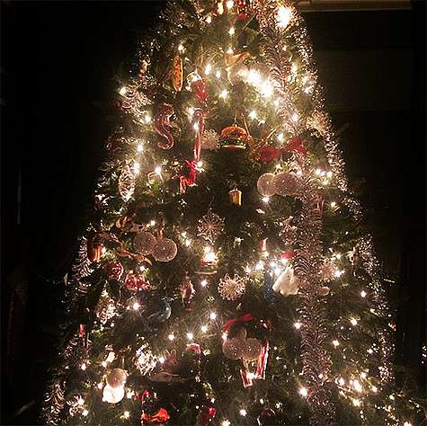 Новогодняя елка Леди Гаги украшена весьма оригинально. Фото: Instagram.com.