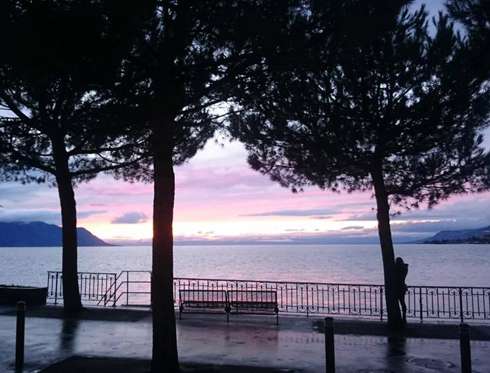 В Монтрё впечатляющие закаты В Монтрё впечатляющие закаты