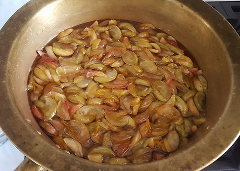 Яблоки в апельсиновом сиропе