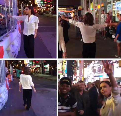 Виктория Бекхэм станцевала на улицах Нью-Йорка Виктория Бекхэм станцевала на улицах Нью-Йорка