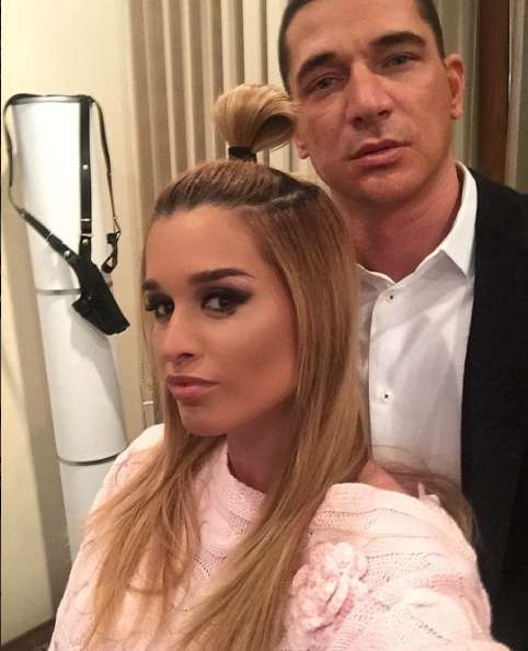 Ксения Бородина с мужем Курбаном Омаровым и со старым цветом волос