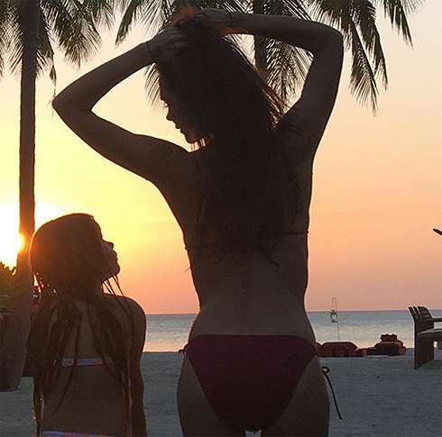 Виктория Бекхэм с дочерью Харпер