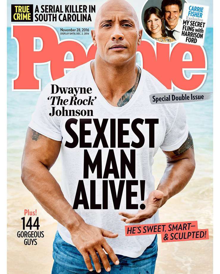 Журнал People назвал Дуэйна Джонсона самым сексуальным мужчиной в мире