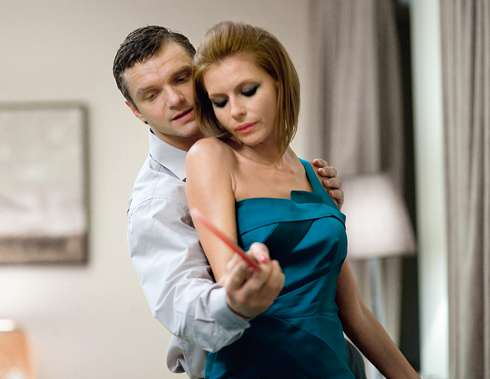 С Любовью Толкалиной в картине «Компенсация»