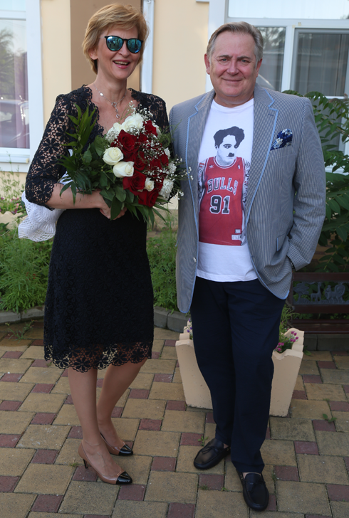 Юрий Стоянов с женой