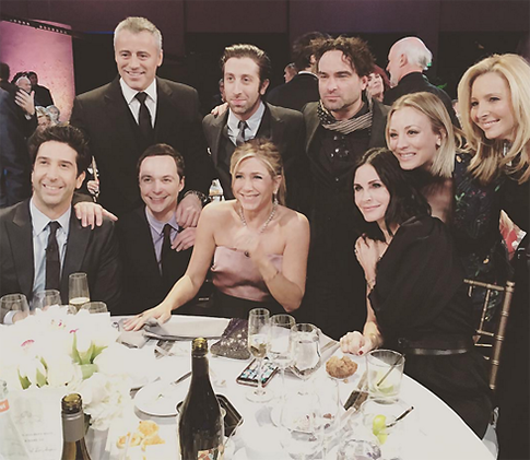 Дженнифер Энистон встретилась с «Друзьями»