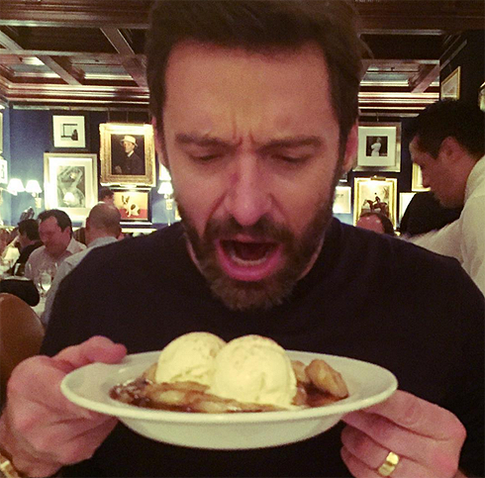 Хью Джекман отказался от здорового питания?