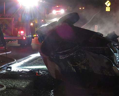 Джейми Фокс опубликовал несколько фото, сделанных после того, как он спас мужчину из горящего автомобиля